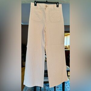 LOFT Cream Wide Leg Pants